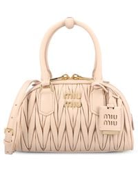 Miu Miu - Matelassé Zipped Tote Bag - Lyst