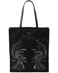 Prada - Large Re-Nylon Patchwork Tote Bag With Embroidery - Lyst