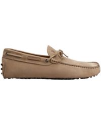 Tod's - Round Toe Slip-On Loafers - Lyst
