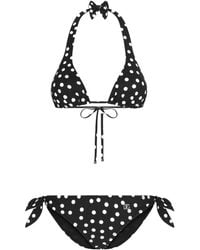 Dolce & Gabbana - Polka Dot Bikini Set - Lyst