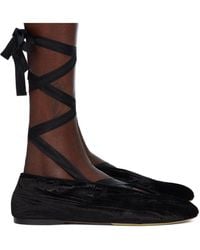 Moschino - Round Toe Ballet Shoes - Lyst