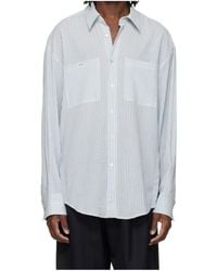 WOOYOUNGMI - Striped Back Logo Shirt - Lyst
