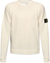 Stone Island - Compass Patch Crewneck Jumper - Lyst