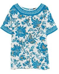 Etro - Pattern-Printed Short-Sleeved Top - Lyst