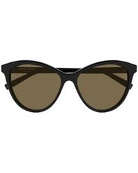 Saint Laurent - Eyewear Cat-Eye Frame Sunglasses - Lyst