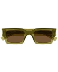 Saint Laurent - Eyewear Rectangular Frame Sunglasses - Lyst