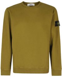 Stone Island - Compass Patch Crewneck Sweatshirt - Lyst