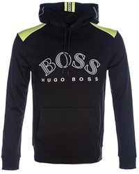 BOSS - Logo Hooded Sweater - Lyst