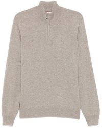 Brunello Cucinelli - Long-Sleeved Half-Zip Jumper - Lyst