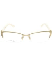 Gucci - Logo Detail Flat Lens - Lyst