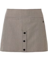 Courreges - Houndstooth Mini Skirt - Lyst