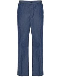 Moncler - Elastic-Waist Straight Pants - Lyst