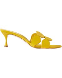 Manolo Blahnik - Haribalmu 50 Leather Mules - Lyst