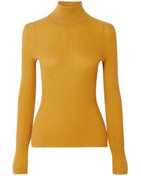 Gabriela Hearst - Peppe Ribbed Cashmere And Silk-Blend Turtleneck Sweater - Lyst