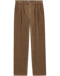 Saint Laurent - Wide Leg Corduroy Trousers - Lyst