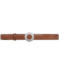 Celine - 25Mm Double-Sided Leather Belt With Disc Buckle - Lyst