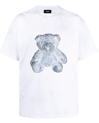 we11done - Negative Teddy Print T-Shirt - Lyst