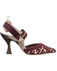 Fendi - Colibrì Ff High-Heel Slingback Pumps - Lyst