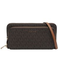 Michael Kors - Michael Jet Set Large Signature Logo Convertible Crossbody Bag - Lyst