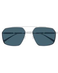 McQueen - Logo Detail Sunglasses - Lyst