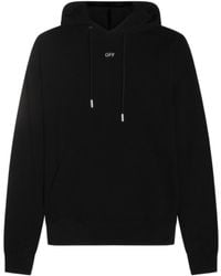 Off-White c/o Virgil Abloh - Logo Printed Drawstring Hoodie - Lyst