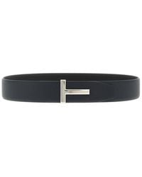 Tom Ford - Hammered Reversible Belt - Lyst