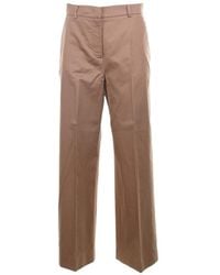 Weekend by Maxmara - High Waist Straight Leg Trousers - Lyst