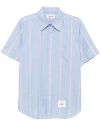 Thom Browne - Striped Short-Sleeve Shirt - Lyst