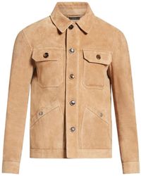 Tom Ford - Classic-Collar Suede Jacket - Lyst