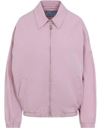 Prada - Old Gabardine Blouson Jacket - Lyst