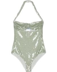 Prada - Sequined Tulle Bodysuit - Lyst