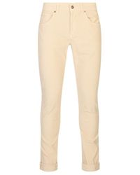 Dondup - Corduroy-Effect Slim-Fit Trousers - Lyst