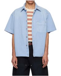 WOOYOUNGMI - Faded Denim Shirt - Lyst