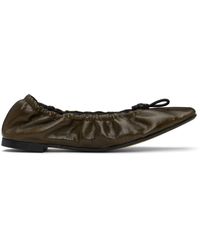 Cecilie Bahnsen - Khaki Orbella Ballerina Flats - Lyst