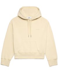 Ami Paris - Ami Logo Embroidered Drawstring Hoodie - Lyst