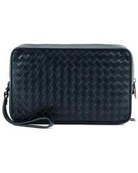 Bottega Veneta - Woven Multi-Layer Zipper Clutch - Lyst