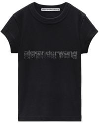 Alexander Wang - Logo-Embellished Crewneck T-Shirt - Lyst