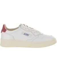 Autry - Suede Heel Leather Sneakers - Lyst