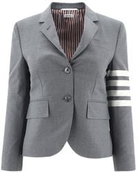 Thom Browne - 4-Bar Long-Sleeved Blazer - Lyst