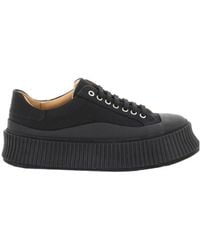 Jil Sander - Canvas Low-Top Chunky Sneakers - Lyst