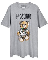 Moschino - Teddy Bear-Print Cotton T-Shirt - Lyst