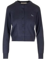 Maison Kitsuné - Wool Round Neck Sweater - Lyst
