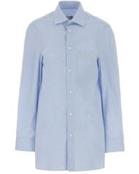 MM6 by Maison Margiela - Long Sleeve Buttoned Shirt - Lyst