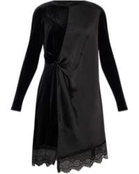 AllSaints Mila Lace Panelled Frill Trim Maxi Dress, in Black | Lyst AllSaints Mila Lace Panelled Frill Trim Maxi Dress, in Black | Lyst
