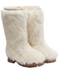 Yves Salomon - Shearling Mid-Calf Boots - Lyst