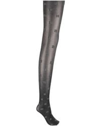 Ganni - Metallic Luster Base Socks - Lyst
