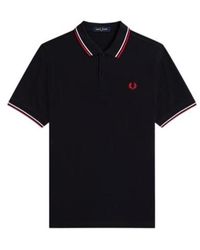 Fred Perry - Short Sleeve Twin Tipped Polo Shirt - Lyst