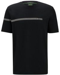 BOSS - Boss Logo Detailed Crewneck T-Shirt - Lyst