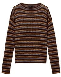 Prada - Boat Neck Knitted Sweater - Lyst