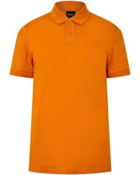 BOSS - Solid Color Polo Shirt - Lyst